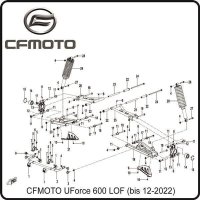(9) - Schwingarm Abdeckung links - CFMOTO UForce 600 LOF...