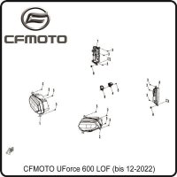 (3) - Blechschraube ST4,8x16 - CFMOTO UForce 600 LOF (bis...