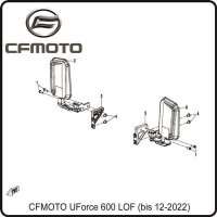 (2) - Rückspiegel rechts - CFMOTO UForce 600 LOF...