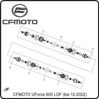 (1) - Faltenbalg - CFMOTO UForce 600 LOF (bis 12-2022)