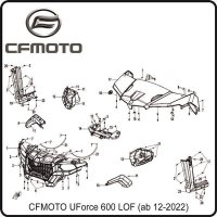 (11) - Blechschraube ST4,8x16 - CFMOTO UForce 600 LOF (ab...