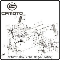 (7) - Halterung - CFMOTO UForce 600 LOF (ab 12-2022)