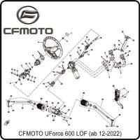(1) - Aufkleber CF Moto - CFMOTO UForce 600 LOF (ab 12-2022)