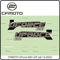 (1) - Decal - CFMOTO UForce 600 LOF (ab 12-2022)