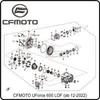 (1) - Differentialgetriebe vorne - CFMOTO UForce 600 LOF...