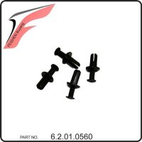 (100) - Kunststoffhalter Set (4St. Schraube und Clip) - Buyang FA-K550