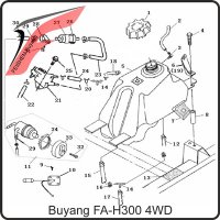 (28) - Montageschelle für Kraftstofffilter - Buyang FA-H300 EVO