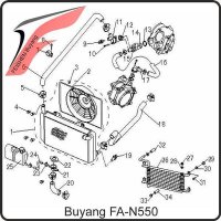 (2) - Kühlerventilator - Buyang FA-N550