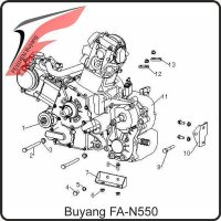 (6) - Bundmutter M8 - Buyang FA-N550