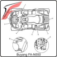 (11) - crystal sticker rear  - Buyang FA-N550