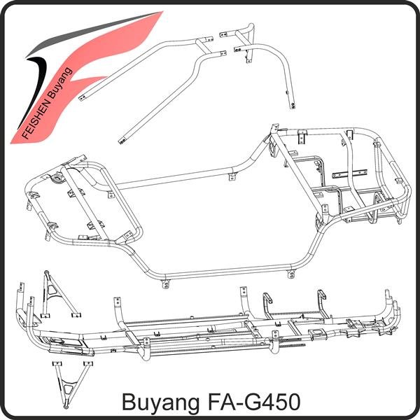 (2) - Felge hinten, Aluminium 12x7,5 ET-30 4x156 - Buyang FA-G450 Buggy