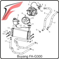 (1) - Kühlwasserschlauch - Buyang FA-G300 Buggy