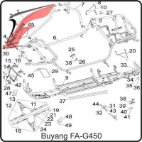 (18) - A-arm, left - Buyang FA-G450 Buggy
