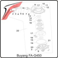 (3) - INPUT GEAR COVER - Buyang FA-G450 Buyang