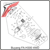 (18) - INPUT GEAR COVER - Buyang FA-H300 EVO