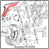 (24) - Kronmutter M19x1,5 - Buyang FA-K550
