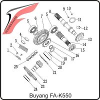(14) - SHAFT REAR OUTPUT - Buyang FA-K550