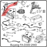(11) - Batterie 12V 14Ah (YB14A2) - Buyang FA-D300 EVO