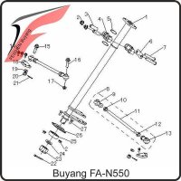 (9) - Spurstangenkopf B (Rechtsgewinde) - Buyang FA-N550