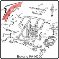 (16) - BRACKET,NUMBER PLATE - Buyang FA-N550