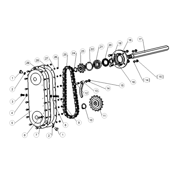 11. DRIVEN CHAIN WHELL - ERSATZTEILE GEO SB (bladzijde 5)