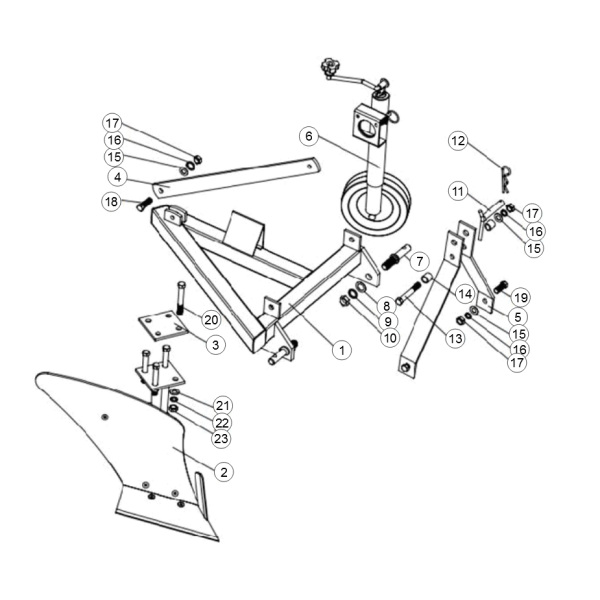 1. MAIN FRAME WELDMENT - GEO FP1