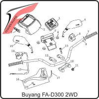 (3) - Halter für Tachoinstrument - Buyang FA-D300 EVO