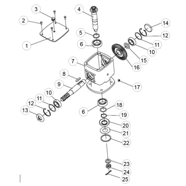 4. INPUT SHAFT GEAR - GEO DM 210N (bladzijde 1)