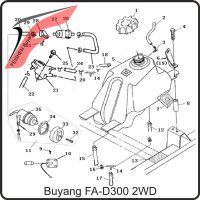 (18) - Unterdruckschlauch - Buyang FA-D300 EVO