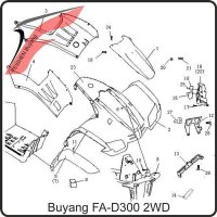 (1) - Verkleidung vorne Mittelteil - Buyang FA-D300 EVO
