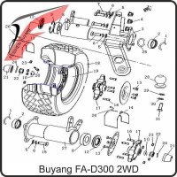 (23) - Radmutter M10x1,25 Kegelbund für Alufelge - Buyang FA-D300 EVO