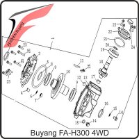 22. Getriebedeckel f&uuml;r Eingandswelle Buyang FA-H300 EVO