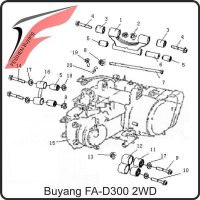 (5) - Gummi-Metalllager vorne - Buyang FA-D300 EVO