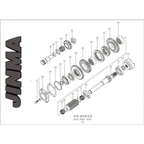 30. Sliding sleeve - Jinma (184 / 254 / 254 I )