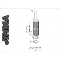 1. Muffler assembly - Jinma (184 / 254 / 254 I )