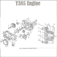 2. CAMSHAFT TIMING GEAR HOLDDOWN - engine-Y380
