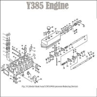 50. CAP NUT M8 - engine-Y380