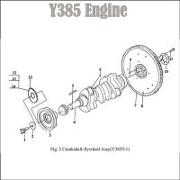 7. FLYWHEEL GEAR RING - engine-Y380