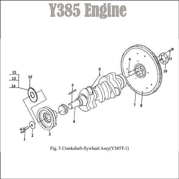 11. FLYWHEEL BOLT - engine-Y380