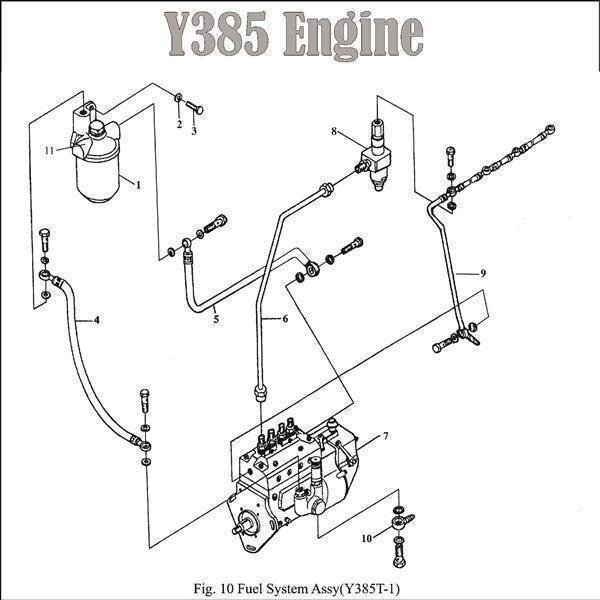 1. FUEL FILTER (SPIN-ON) - engine-Y380