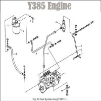 9. FUEL RETURN PIPE - engine-Y380