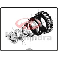 8. TYRE (FOR GARDENING TRACTOR ) - Mahindra 300E (2-29)