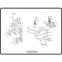 11. REAR VIEW MIRROR SUPPORTER,LEFT - Mahindra 304E (2-66)
