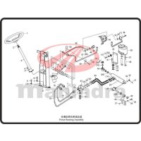 44. CONNECTOR ASSEMBLY, STEERING CYLINDER - Mahindra 304E...