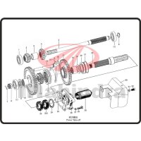 26. REAR END COVER P.T.O.SHAFT - Mahindra 354E (2-44)