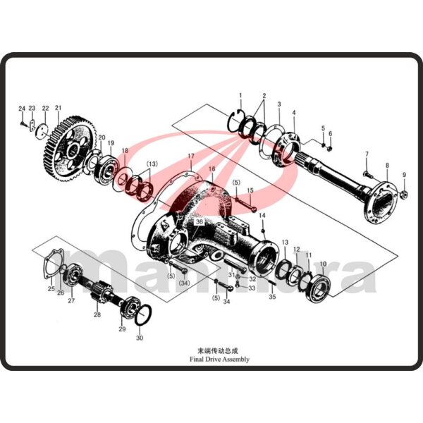 22. CLAMPING PLATE - Mahindra 354E (2-51)