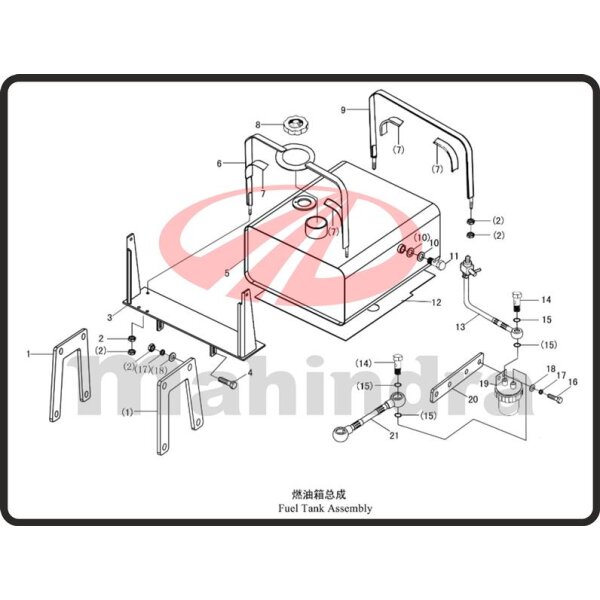 2. NUT M8 - Mahindra 354E (2-78)