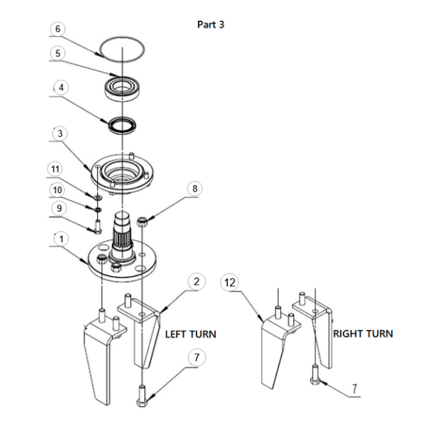 3. BEARING SEAT-DRIVEN DISC - GEO MG/LXG (BILD 3)