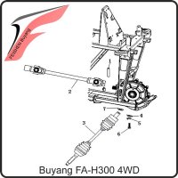 (2) - Gelenkwelle Kardanwelle (Vorderachsgetriebe) - Buyang FA-H300 EVO