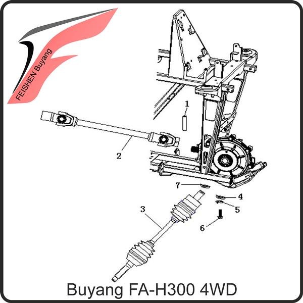 (7) - Sicherungsring für Antriebswelle - Buyang FA-H300 EVO